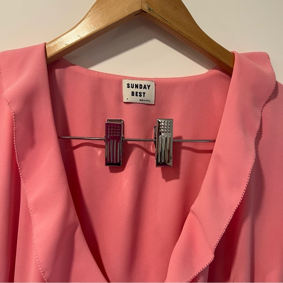 ARITZIA SUNDAY BEST Savoy Dress in Gemini Pink - Picture 4 of 9